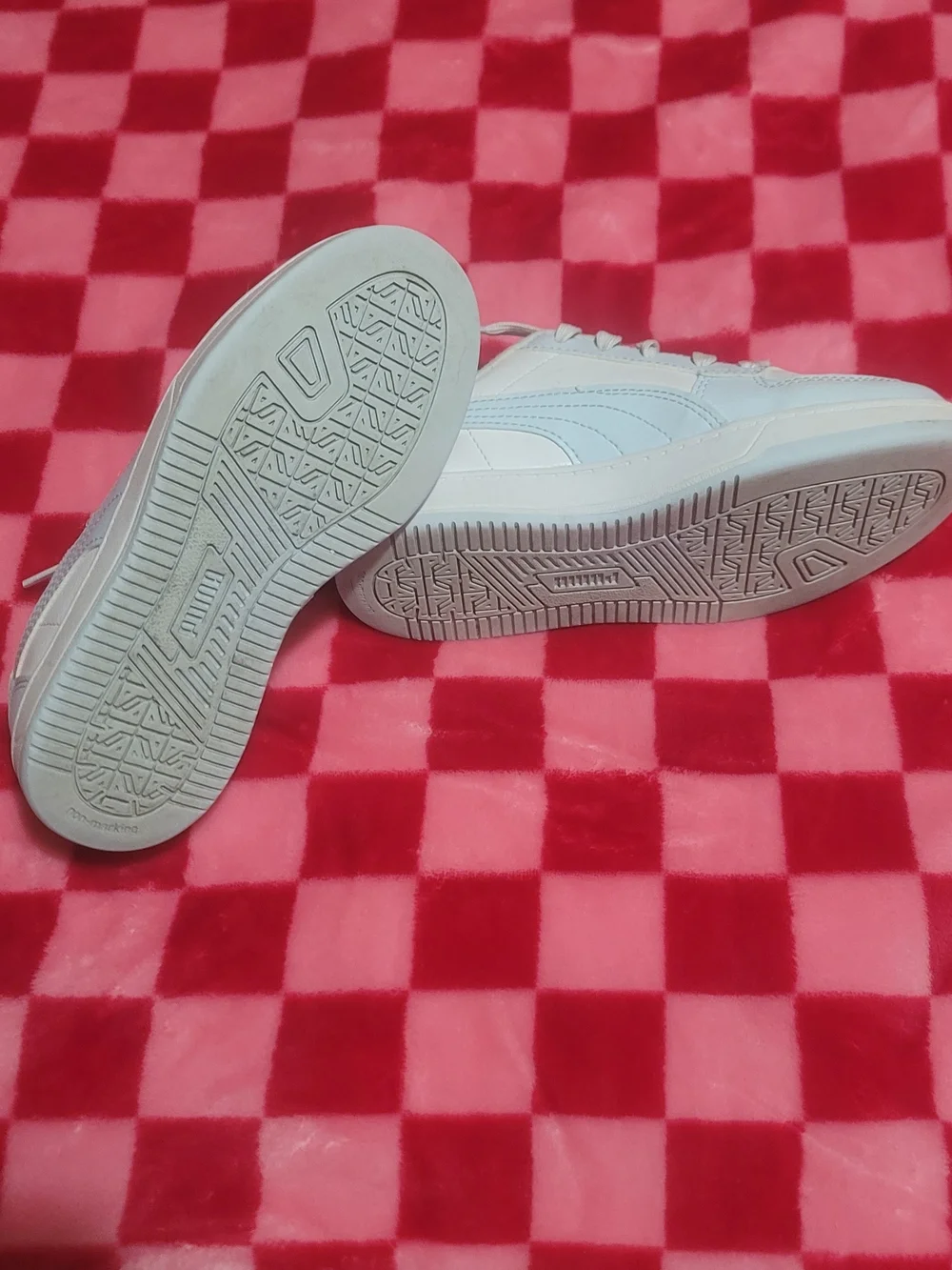 Puma Kids' Light Blue and White Low-Top Sneakers